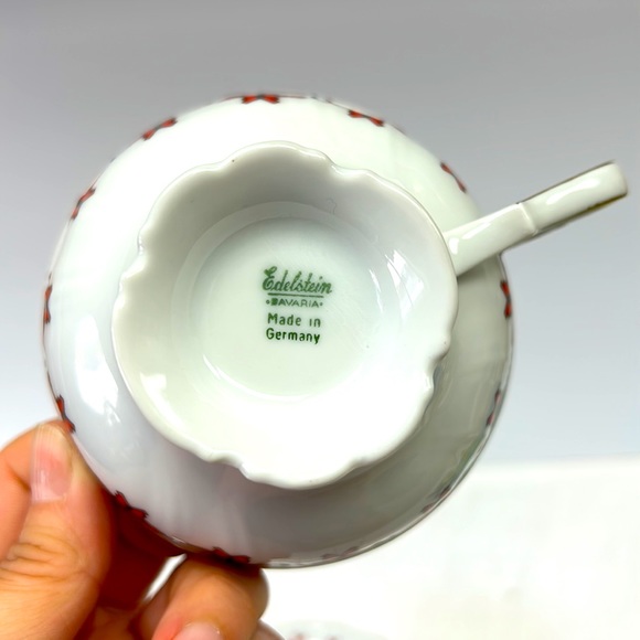 Vintage Ukrainian print tea cup and saucer by “ Edelstein” Germany - Picture 5 of 8